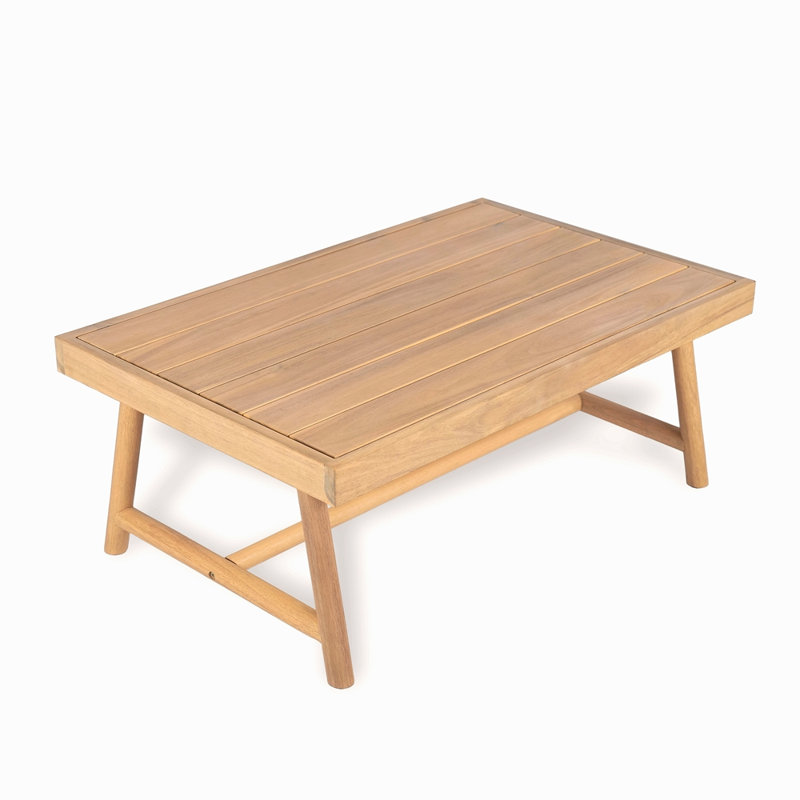 Table basse de patio en bois d'acacia