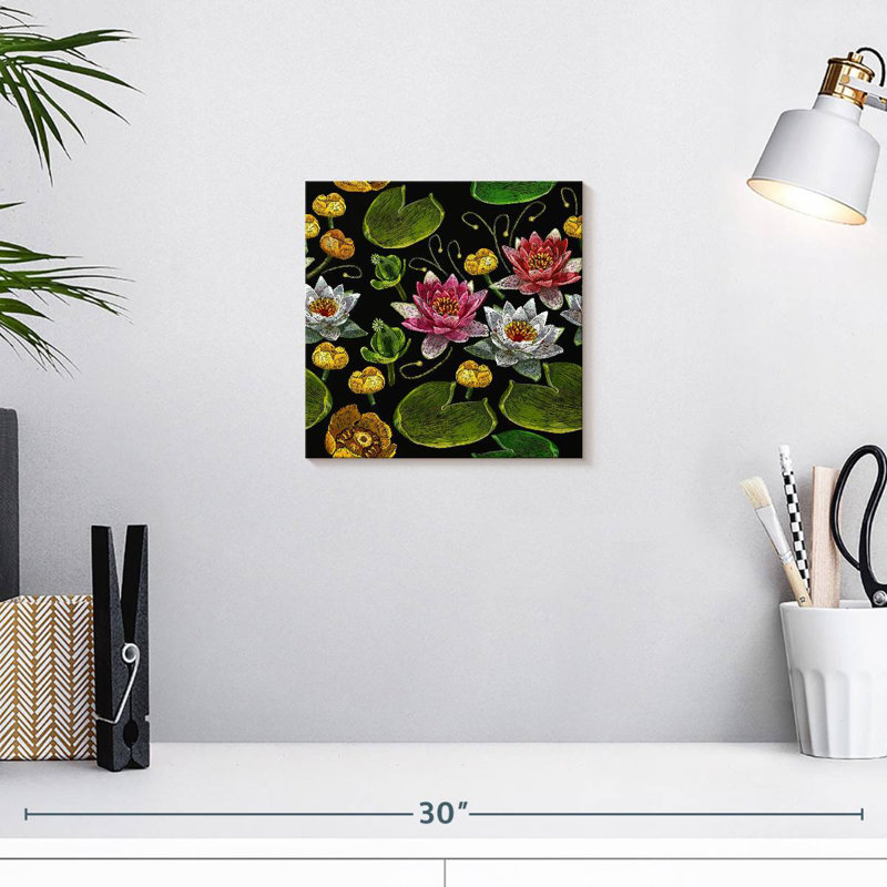 Harnek Lotus Garden Embroidery