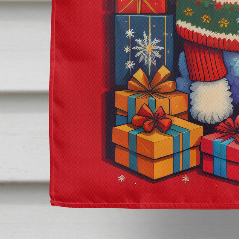 Drapeau de maison de Noël en polyester double face H 40 po x l 28 po