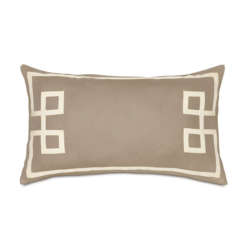 Coussin décoratif en lin Resort, Bisque