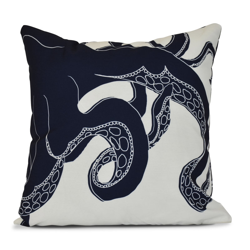 Housse de coussin d'extérieur carré Sail, Sun & Fun, Rouge, H 18 po x l 18 po x P 7 po