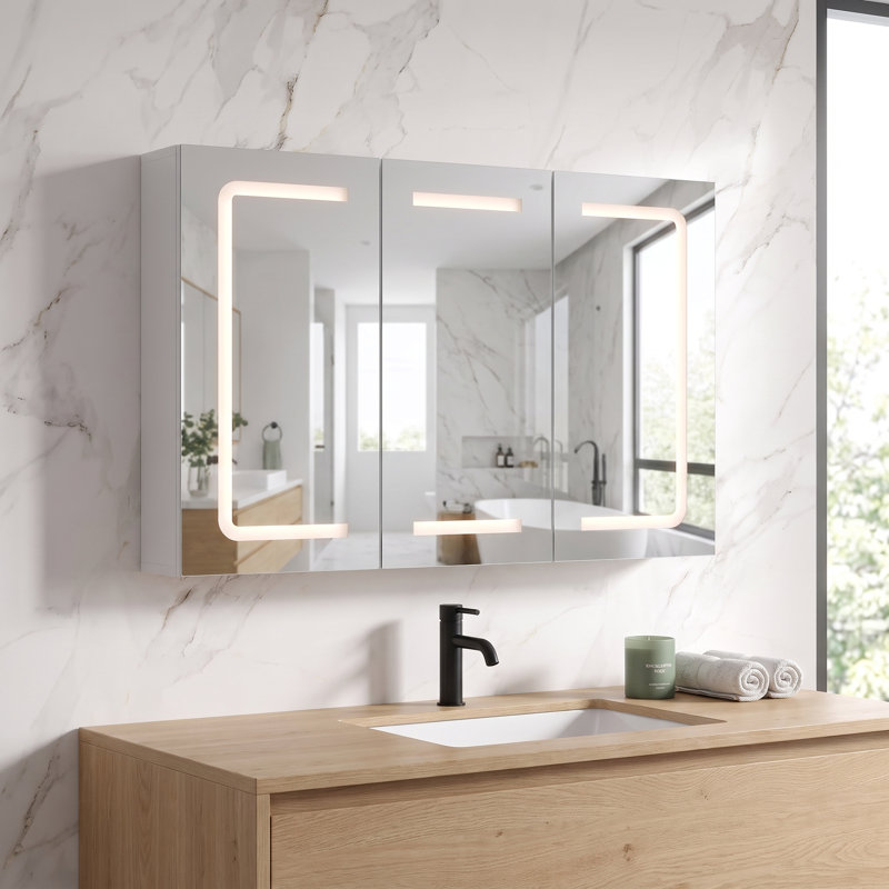 W H Medicine Cabinet Mirror 2