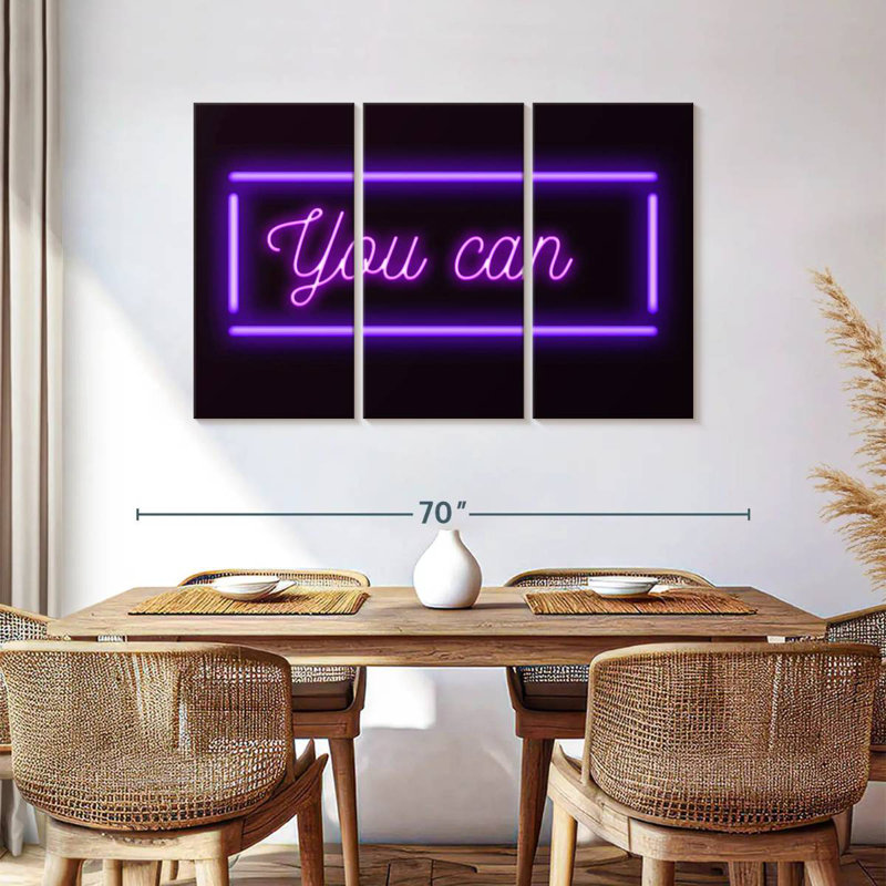 Tergel You Can Neon Sign, 36" H x 57" W