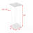Kammeron Tall Clear Acrylic Riser Transparent Plexiglass Pedestal Table Display Podium Glorifier Riser Stand