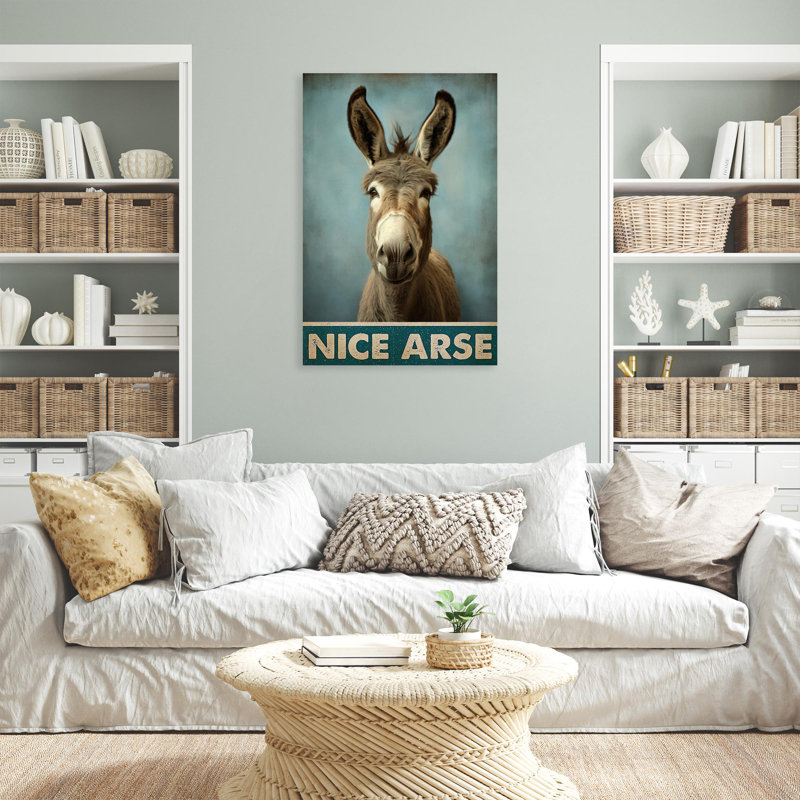 «Koloman Donkey Nice Ass 2», impression sur toile, H 20 po x l 16 po x P 1,25 po