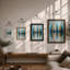 City Through Haze Modern - Print-1481720264-1481720266