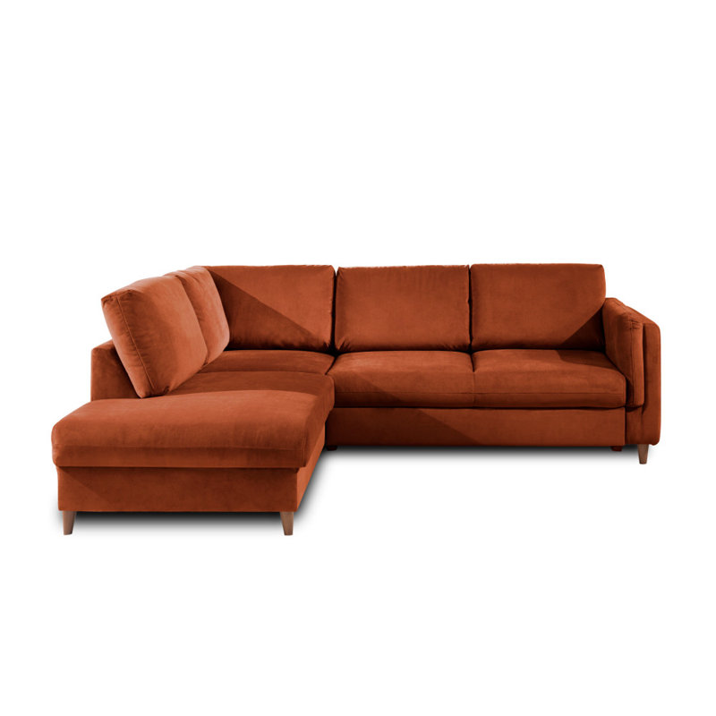 5 Seater Sofa Bed, Beige, Left Hand Facing