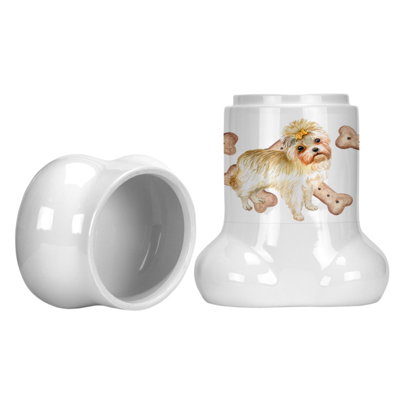 Pot à animaux en forme d’os morkie