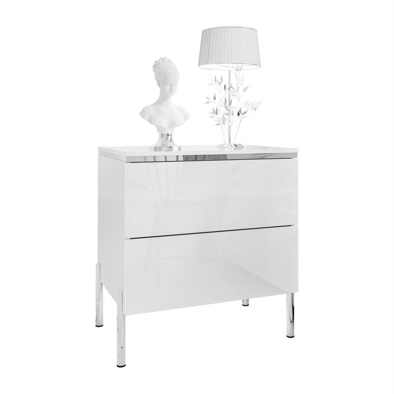 50cm W Manufactured Wood Bedside Table