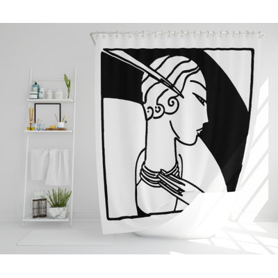 Newcomb Polyester Shower Curtain Set
