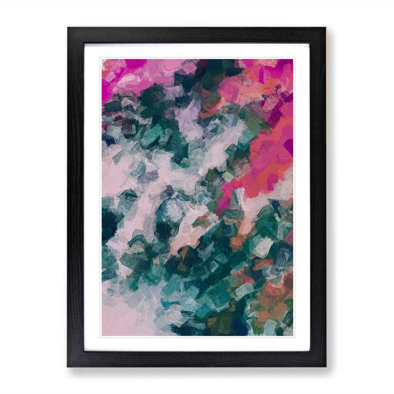 Stunning Inspiration Abstract - Wall Art, 66cm H x 48cm W, Black Framed Paper, White
