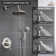 Retro Wall Mount 3 Funtions Rainfall Shower System with 3 Setting Handheld, Bath Spout, Rough-In Valve and Diverter