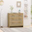 Commode 4 tiroirs en rotin-1365459960