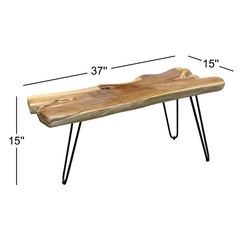 Mosier Solid Wood Top Coffee Table