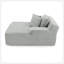 Méridienne simple, paresseuse, sans assemblage, fabriquée en tissu de velours, méridienne moderne moelleuse, utilisée pour les salons et les chambres à coucher-118043787