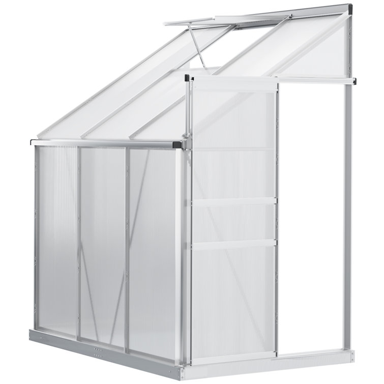 Aidia 6 Ft W x 4 Ft D Lean-to Greenhouse