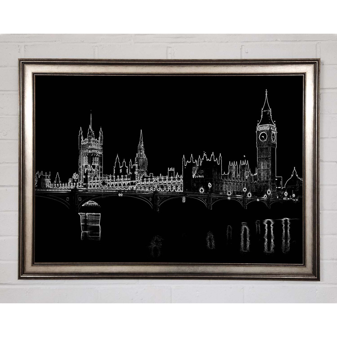 London Houses Of Parliment - Einzelne Bilderrahmen Kunstdrucke