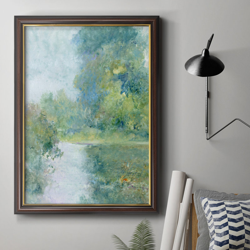Toile encadrée de qualité supérieure Tranquil Stream II - prête à être accrochée, H 20 po x l 16 po x P 2,5 po
