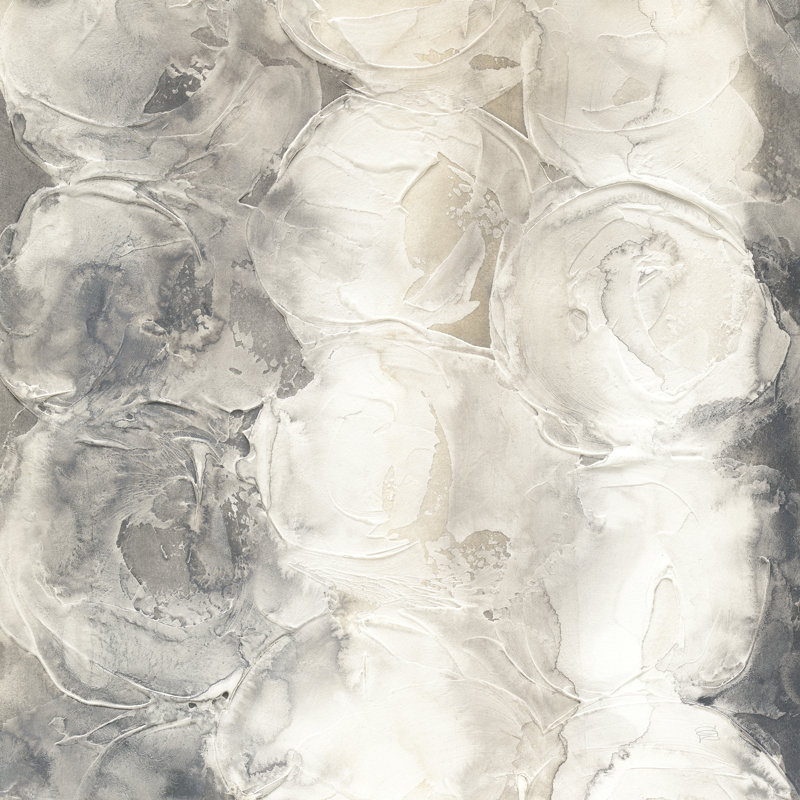 Cercles gris I, H 20 po x l 20 po