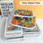 Transparent Double Zipper Bag Travel Toiletry Storage Bag Set Of Three