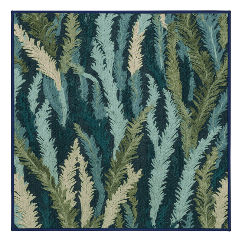  Tapis bord de mer lavable, Carré 6 pi
