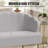Eucli 45" Velvet 2-Seat Armless Loveseat Sofa-11028355