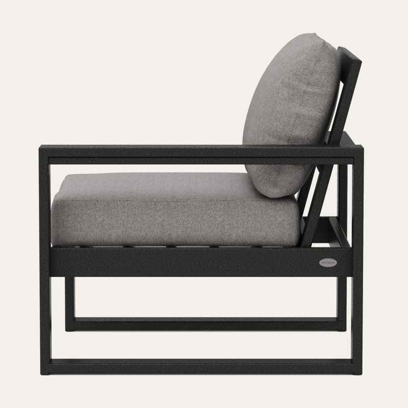 Méridienne d'extérieur POLYWOOD, Revolution® gris, Noir