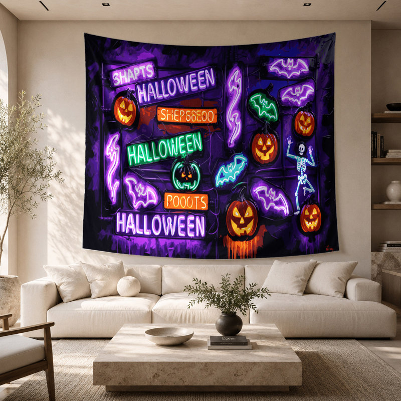 Tapisserie murale «Halloween», 68 po x 80 po
