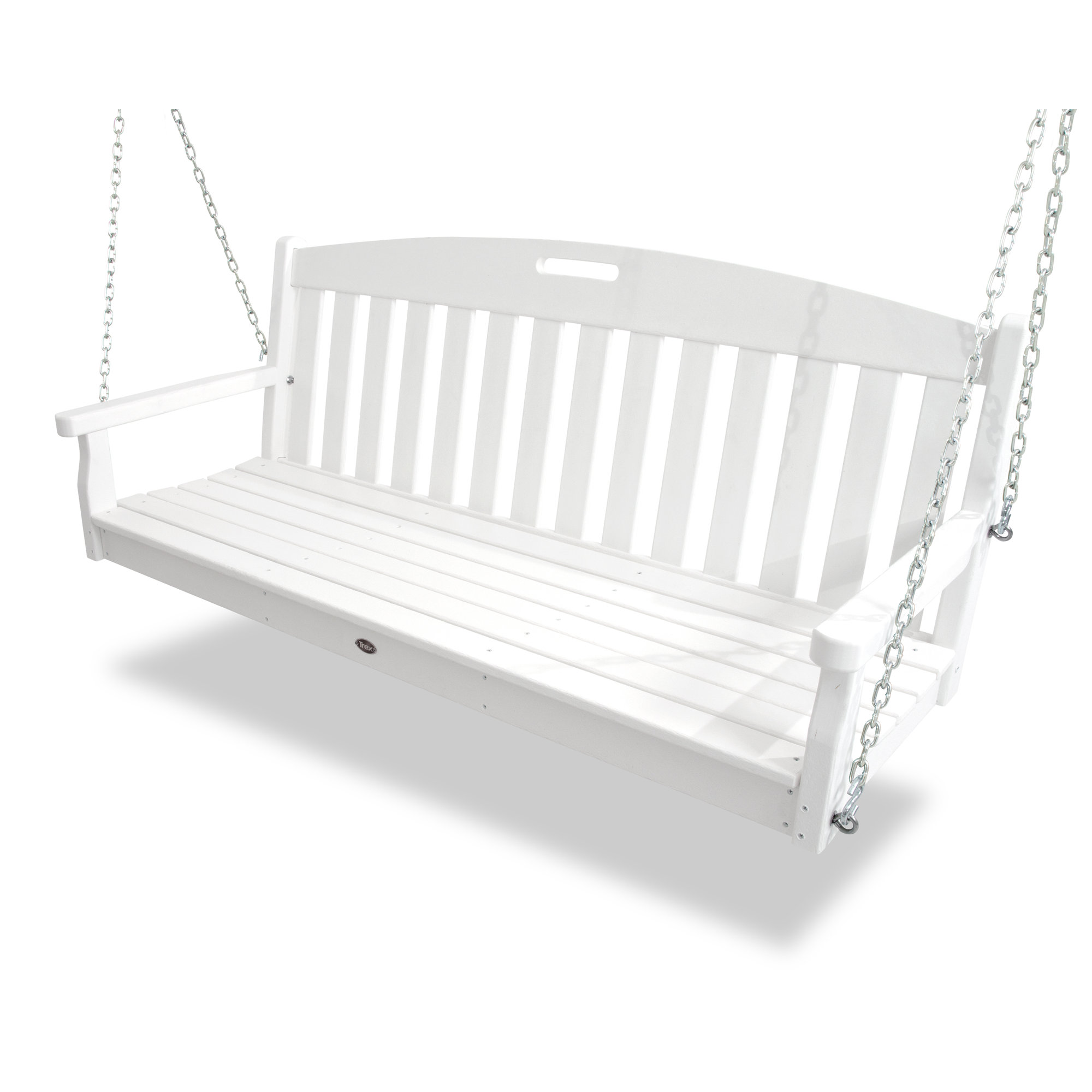 POLYWOOD Yacht Club 60" Swing, Classic White