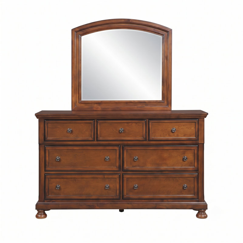 Ensemble de chambre à coucher Corabella 5 pièces, 5 pièces: lit, commode, 2 tables de chevet, miroi, Très grand lit