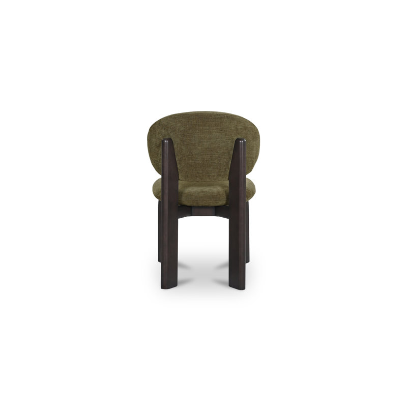 Sami Dining Chair Brown Set Of Two, Dark Green