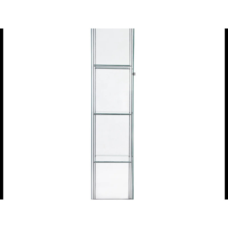 Vitrine à une porte avec 4 tablettes