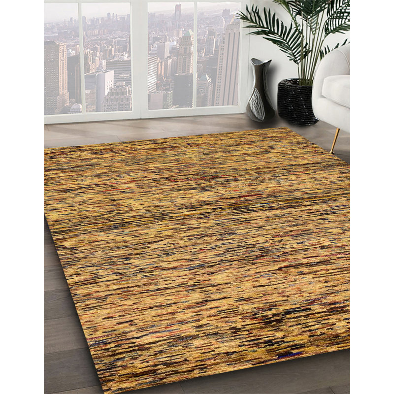 Tapis brun en laine Power Loom, Tapis de couloir 2 pi x 5 pi