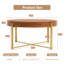 Table basse 33,86 "Modern Retro Splissage-789216451