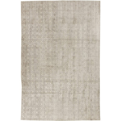 Modern One-of-a-Kind Rectangle 9'2" X 14' Hand Knotted Area Rug