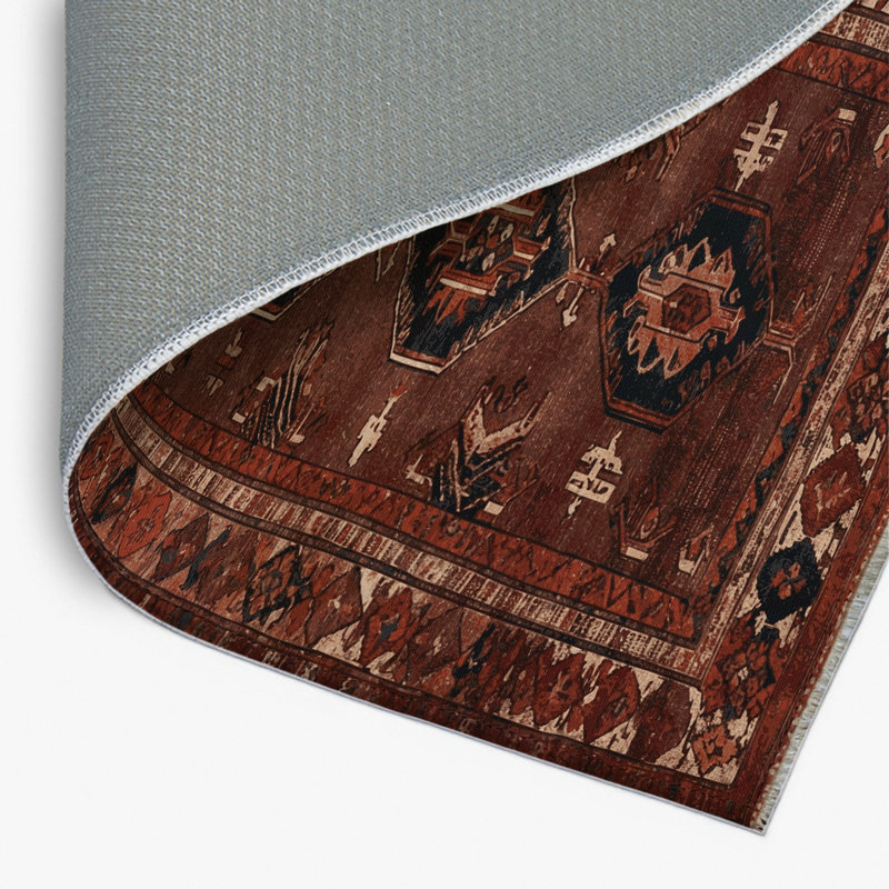 Tapis turc intérieur et extérieur brun, Rectangle 4pi x 6 pi