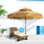 Grands parasols de patio en acier de style tiki hawaïen de 8,5 pi pour terrasse de jardin