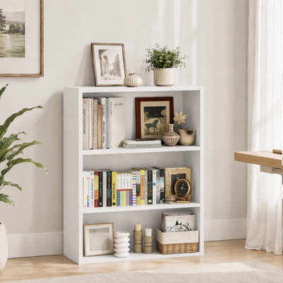 Adjustable Wooden Standard 3-Tier Bookcase