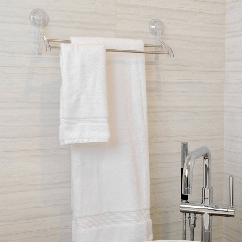 5.38 " Plastic Stainless Steel 2 - Bar Wall Towel Bar