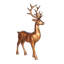 Statues de cerf debout [cuivre]