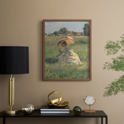 Vintage Landscape CLXIV Framed Print - Solid Wood
