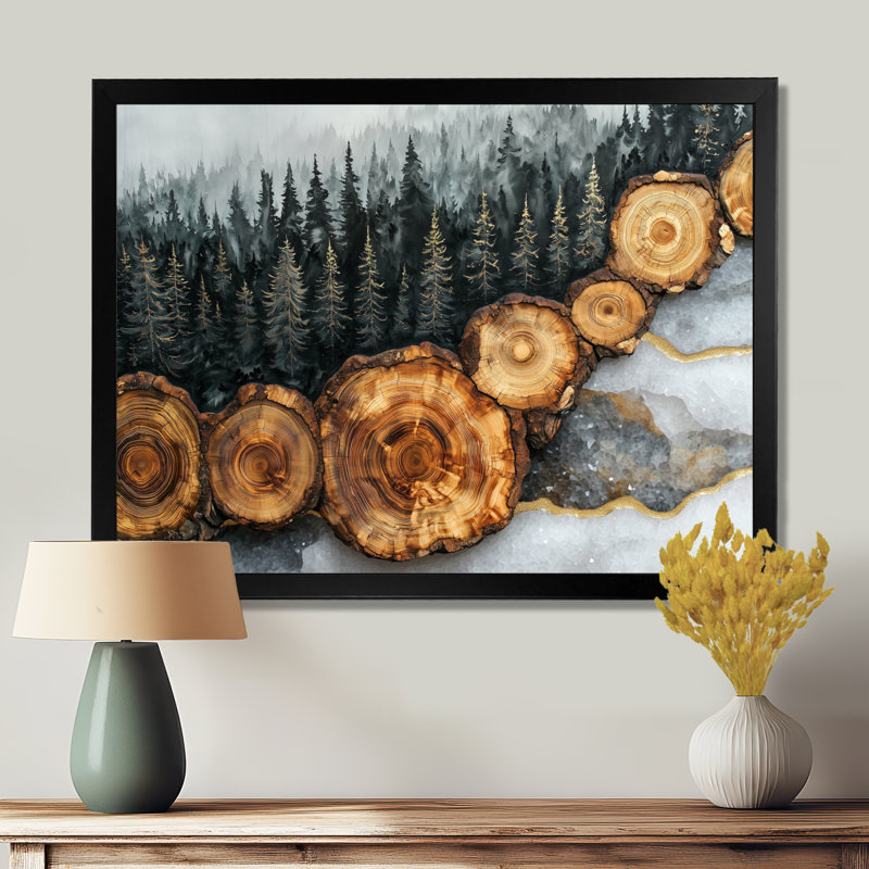 Gloretta - Landscapes Canvas Art Print, H 12 po x l 20 po, Reproduction encadrée d'une seule photo, Noir, noir, noir, noir