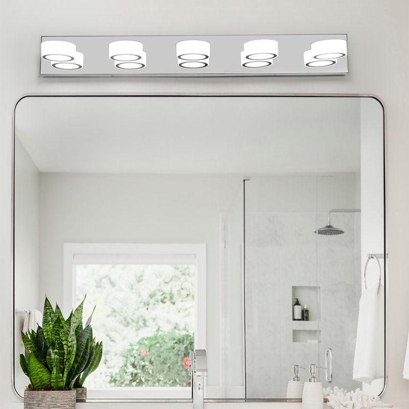 37" Modern 5-light Led Vanity Light, 5 Lights