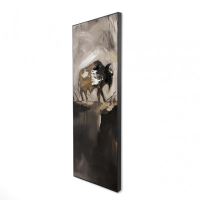 "Buffalo abstrait" sur toile