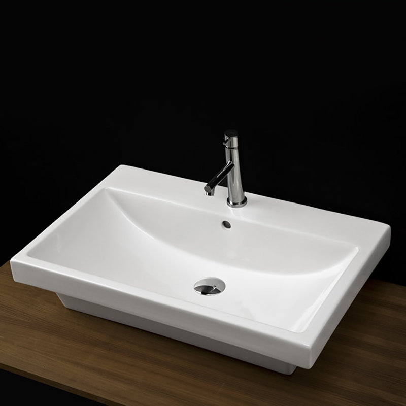 Piazza 27.75'' L Bathroom Sink, Single