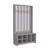 38" Wide Hall Tree With Bench And Shoe Storage, Entryway  Bench With Coat Rack