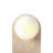 Elegant Wall Lamp with Travertine Body & Glass Cap, Beige and White | Total Height: 15.4 inches | Base Plate: 15.4 x 7.1 x 0.4 inches | G9 Socket (Max 10W, Bulb Not Included) | Stylish & Modern Lighting for Home Decor