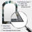 Gold Teal Ink On Stone - Abstract Arch Unique Wall Mirror, Modern Asymmetrical Mirror, Printed Metal Art-1450609522