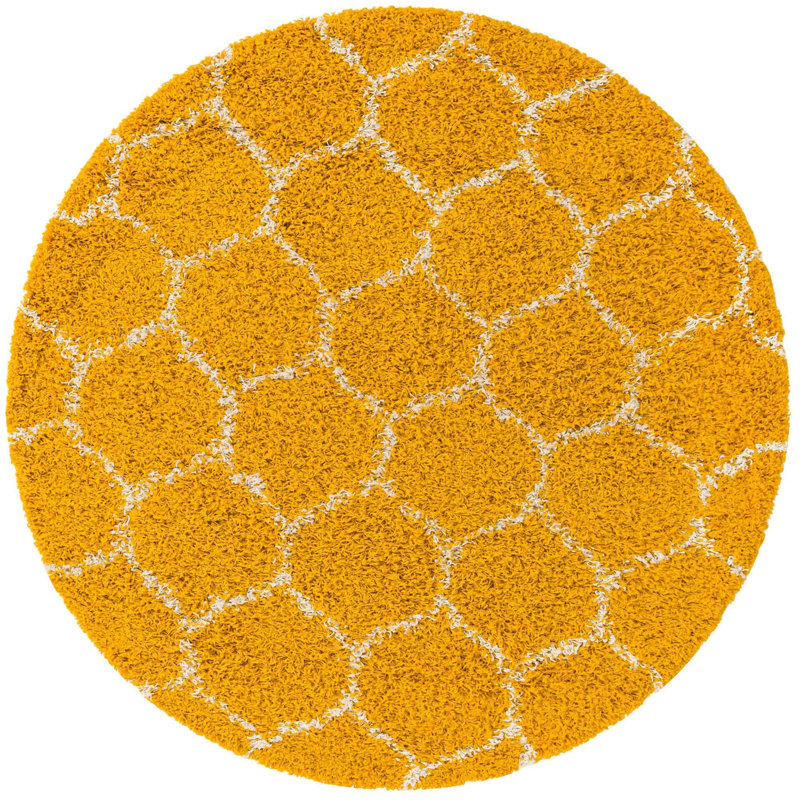 Deone Geometric Indoor Rug, Round 5'3"