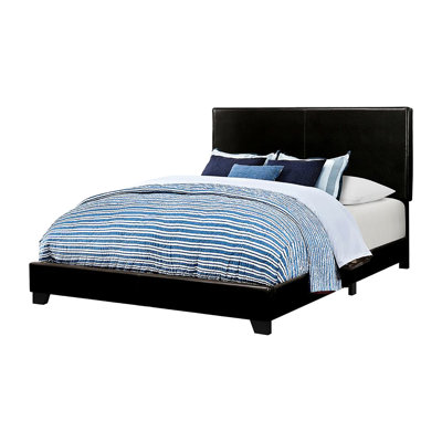 Elegant Black Upholstered Queen Panel Bed For A Timeless Bedroom Decor Stylish
